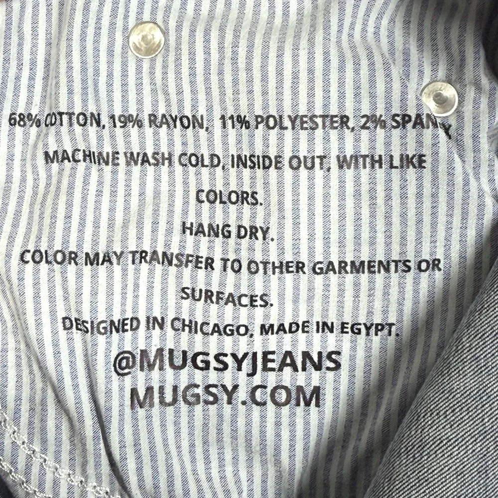 Mugsy Jeans Mens 32x30 Lake Shores Dark Blue Straight Regular Stretch 5 Pocket
